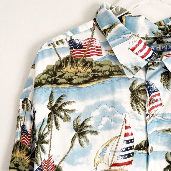 CAMPIA | Tropical Island Flag Shirt 4XL - Picture 4 of 7
